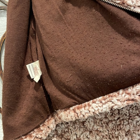 Hem & thread pink blush gold hooded vest size Small - Picture 8 of 8